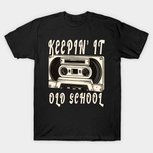 Retro Mixtape Cassette Old School Hip Hop 80s 90s T-Shirt